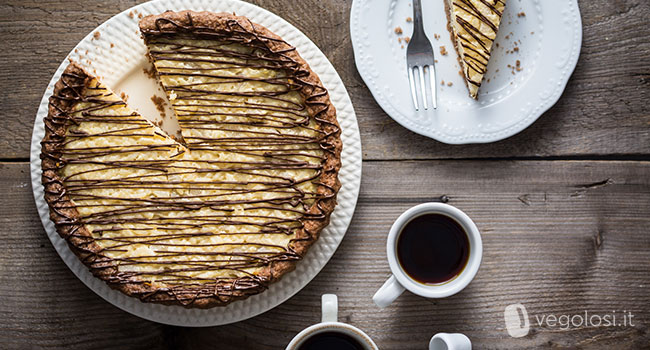 Crostata vegana al cacao e riso