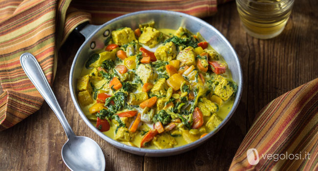 curry vegan di tempeh