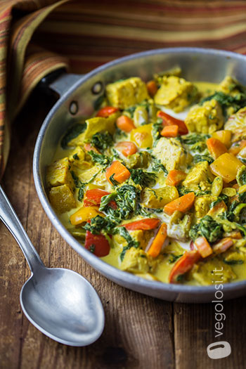 curry vegan di tempeh