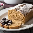 Plumcake alla vaniglia con composta di more