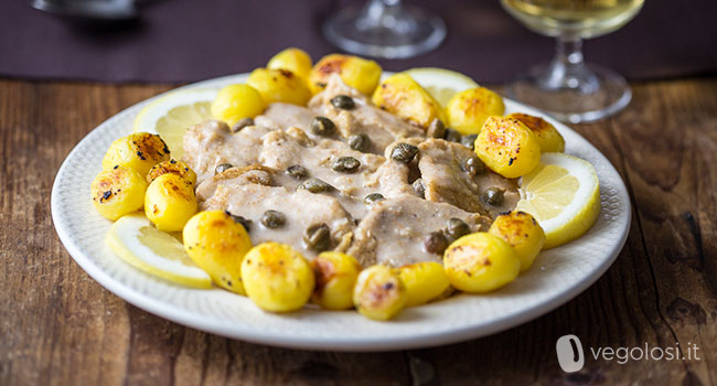 scaloppine di soia al limone e vino