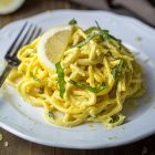 tagliolini limone zafferano basilico