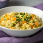 Minestrone di bulgur e quinoa