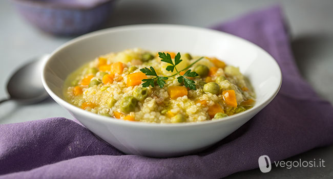 Minestrone di bulgur e quinoa