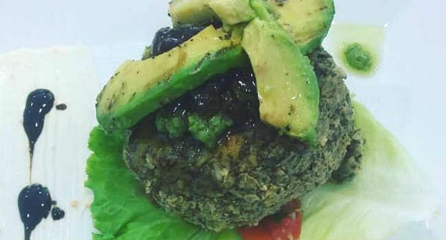 burger di ceci e alga nori