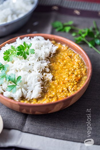 curry lenticchie e riso