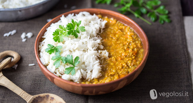 curry lenticchie e riso