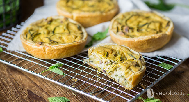 quiche di zucchine vegan