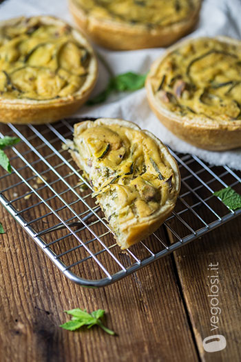 quiche di zucchine vegan