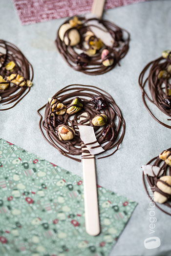 Stick di cioccolato con frutta secca