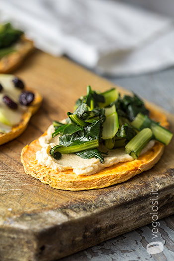 Toast di patate dolci, versione dolce e salata