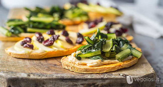 Toast di patate dolci, versione dolce e salata