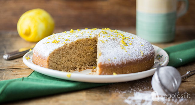 Torta da colazione vegan al limone