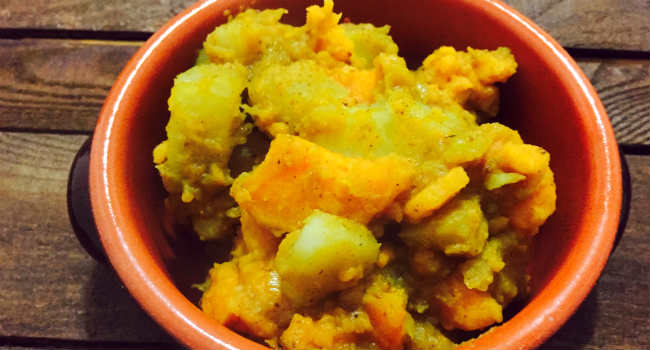curry di batate e patate dolci