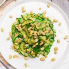 tagliatelle di zucchine con edamame