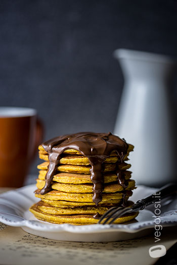 Pancake vegani alla zucca