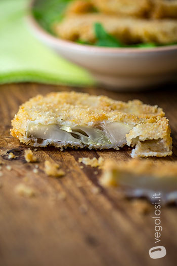 Cotolette di finocchi impanate