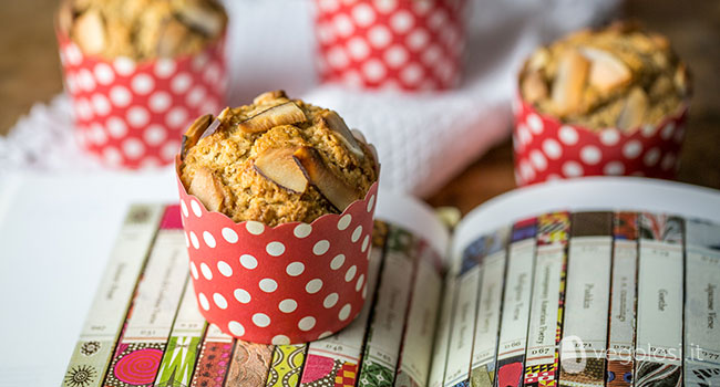 Muffin all'arancia rossa e cocco vegani