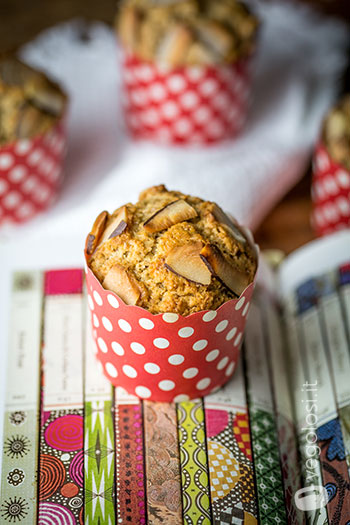 Muffin all'arancia rossa e cocco vegani