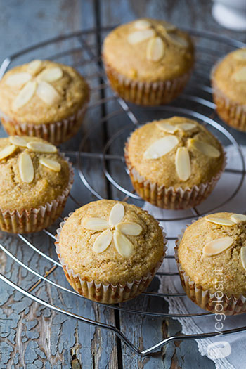 Muffin alle mandorle senza burro