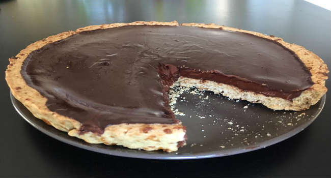 crostata al cioccolato vegana