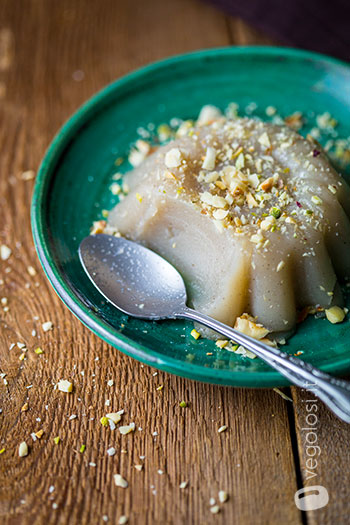 Budino vegano alla vaniglia e latte di mandorle