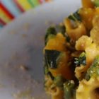 pasta di legumi con cavolo nero, zucca e fagiolini