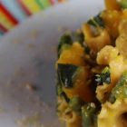 pasta di legumi con cavolo nero, zucca e fagiolini