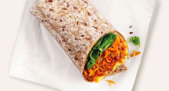 Starbucks vegano wrap jackfruit