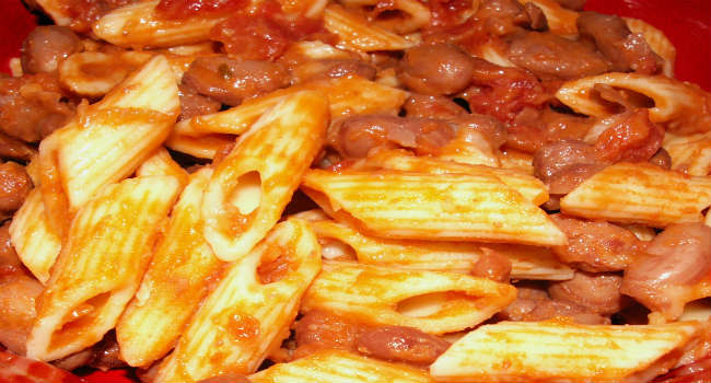 Pasta e fagioli all'uccelletto