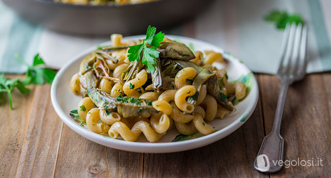 Pasta integrale ai carciofi