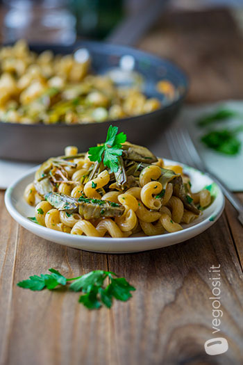 Pasta integrale ai carciofi