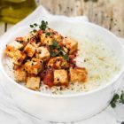 Riso basmati con tofu alla pizzaiola