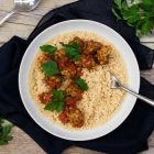 cous cous con tempeh al curry