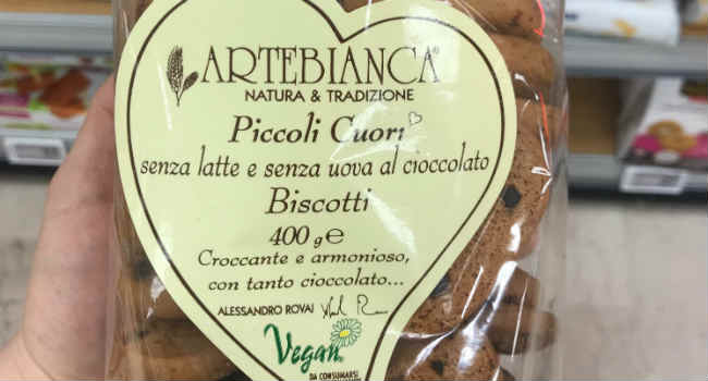 Artebianca biscotti vegan gocce di cioccolato