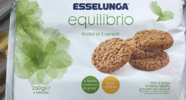 Biscotti 5 cereali Esselunga equilibrio