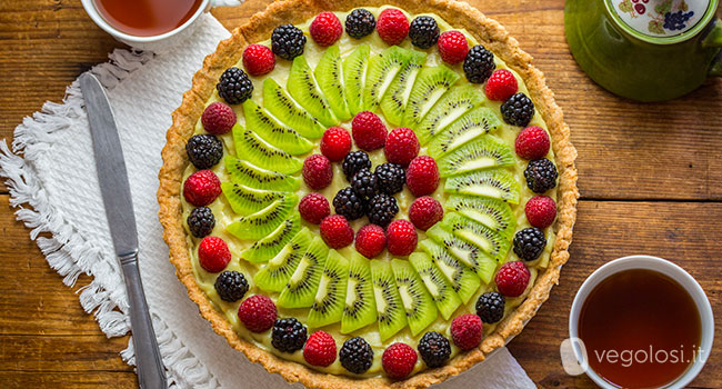 Crostata di frutta vegana