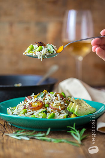 Insalata di riso in verde