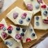 Barrette di frozen yogurt vegane ai frutti di bosco