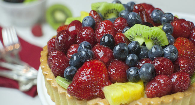 Crostata vegana di frutta