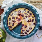 Clafoutis vegano all'uva nera