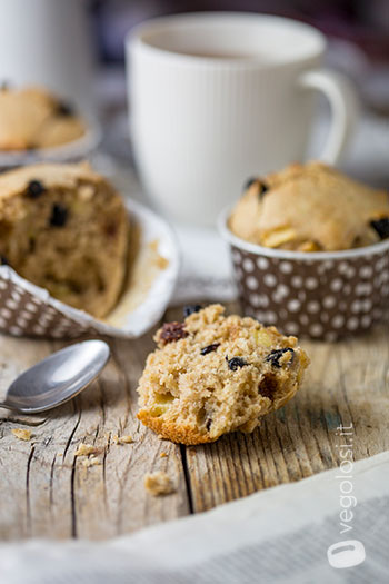 Muffin alle mele e cannella vegani