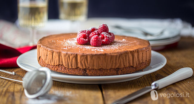 Mousse cake vegan al cioccolato