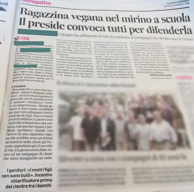 corriere-adriatico-giulia-bulli-vegan