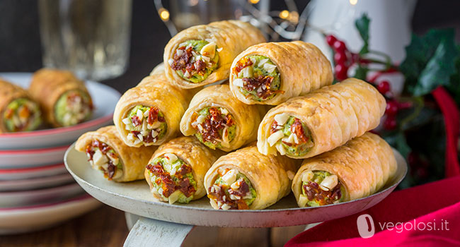 Antipasti Di Natale Vegani.Cannoncini Salati Vegan Con Crema Ai Broccoli E Pomodori Secchi Vegolosi It