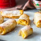 Involtini di pasta fillo alle mele