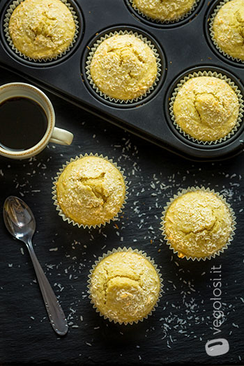 Muffin vegani al cocco
