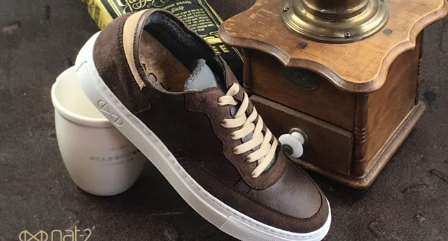 Scarpe vegane caffè