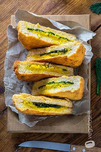 Hummus in carrozza con cavolo nero