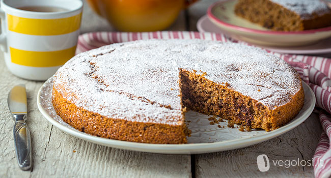 Torta vegan al caffè e cioccolato